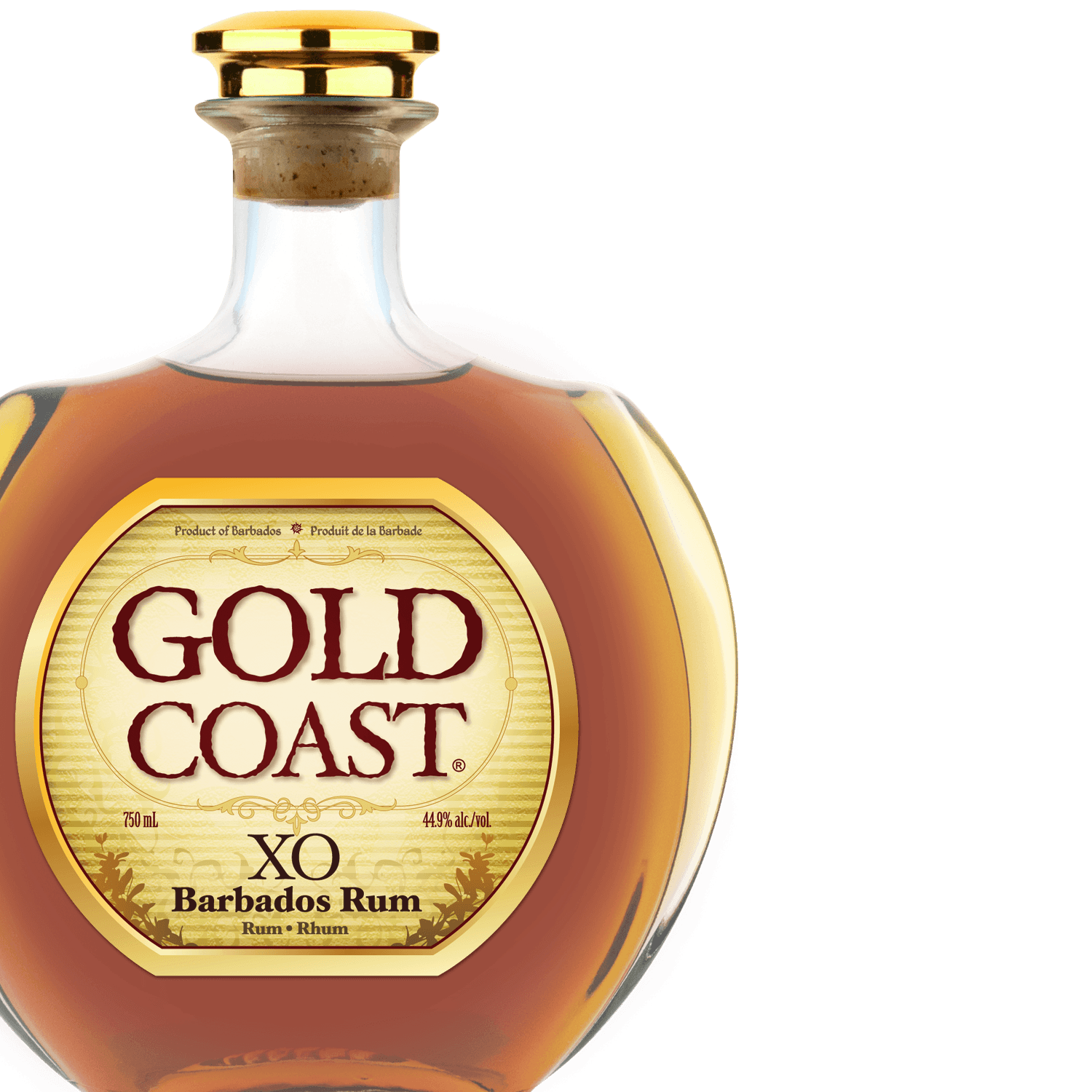 Gold Coast XO Barbados Rum distilled in Barbados