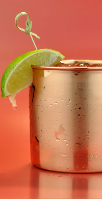 How to make a Moscow Mule with Blumer's Moonshine served in copper mug