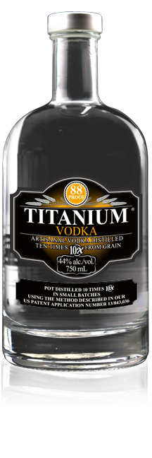 The smoothest purest vodka - Titanium Vodka is perfect for vodka cocktails like martinis, vodka tonic recipes and other drinks